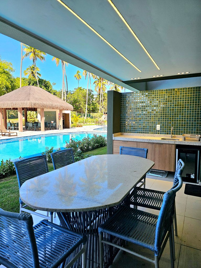Luxuoso Garden Localizado à Beira-mar de Carneiros
