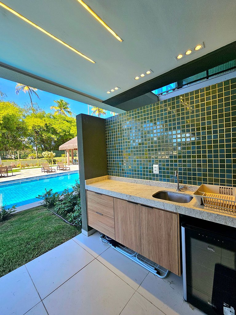 Luxuoso Garden Localizado à Beira-mar de Carneiros