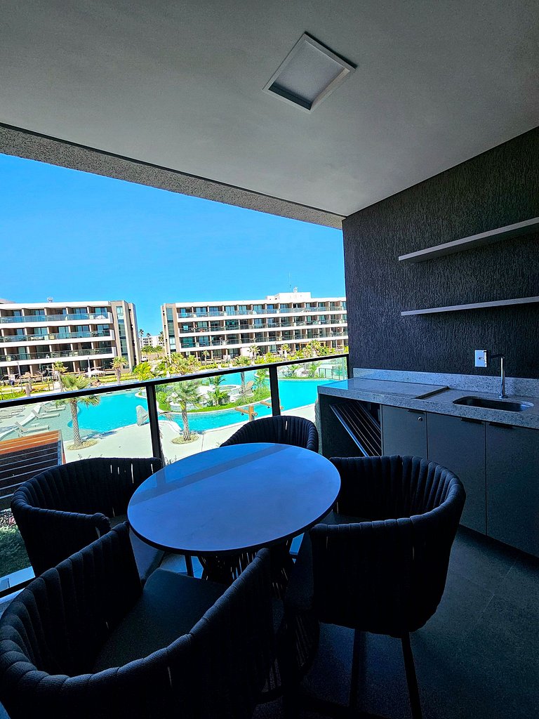 Luxo com varanda gourmet no BC Solare #110A