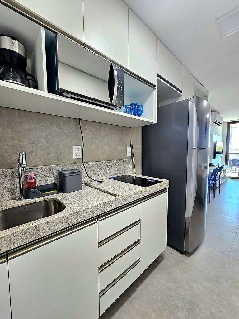 Luxo com varanda gourmet no BC Solare #314D