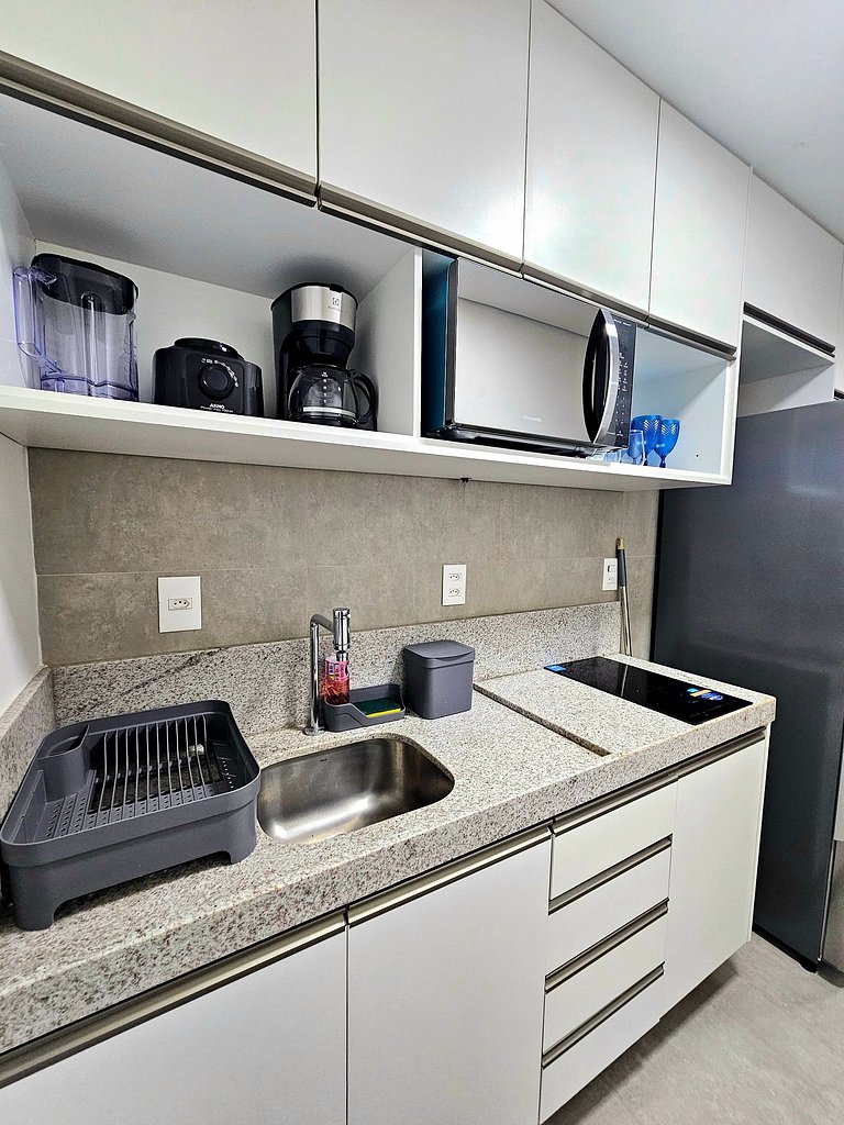 Luxo com varanda gourmet no BC Solare #314D
