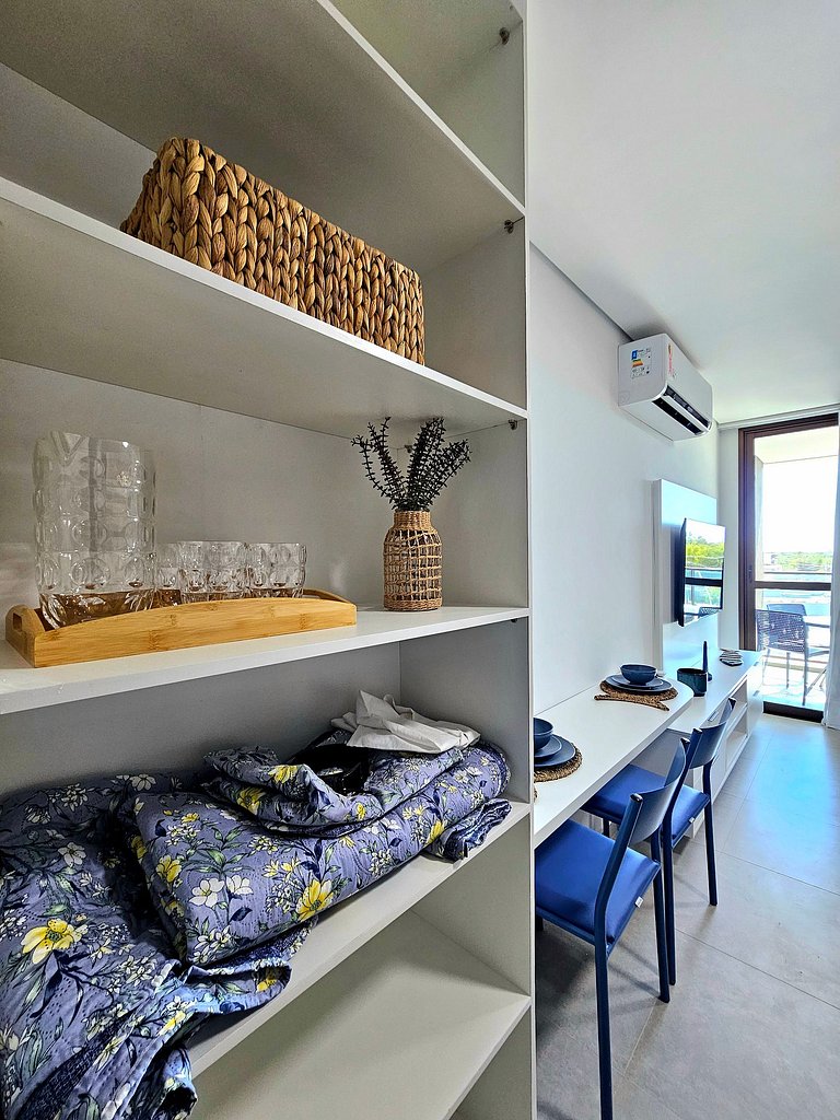 Luxo com varanda gourmet no BC Solare #314D
