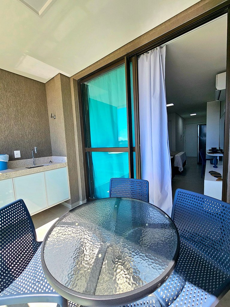 Luxo com varanda gourmet no BC Solare #314D