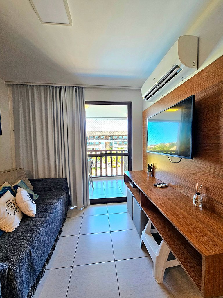 Lindo e confortável no Cupe beach Living Beira-mar