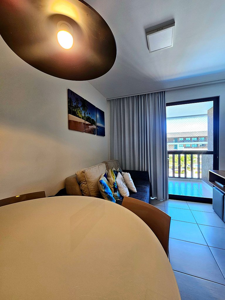 Lindo e confortável no Cupe beach Living Beira-mar