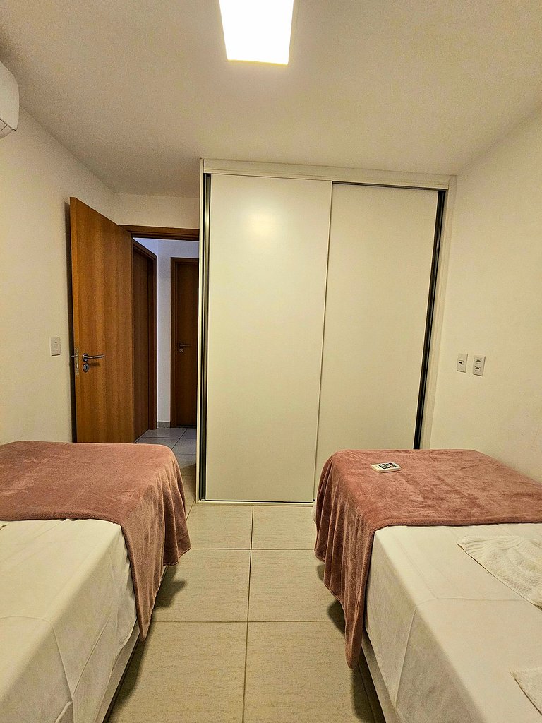Lindo e confortável no Cupe beach Living Beira-mar