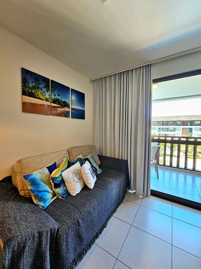 Lindo e confortável no Cupe beach Living Beira-mar