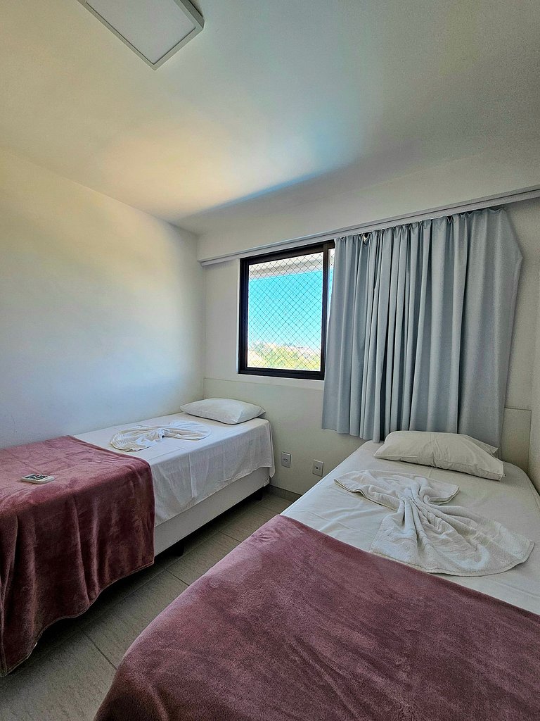 Lindo e confortável no Cupe beach Living Beira-mar