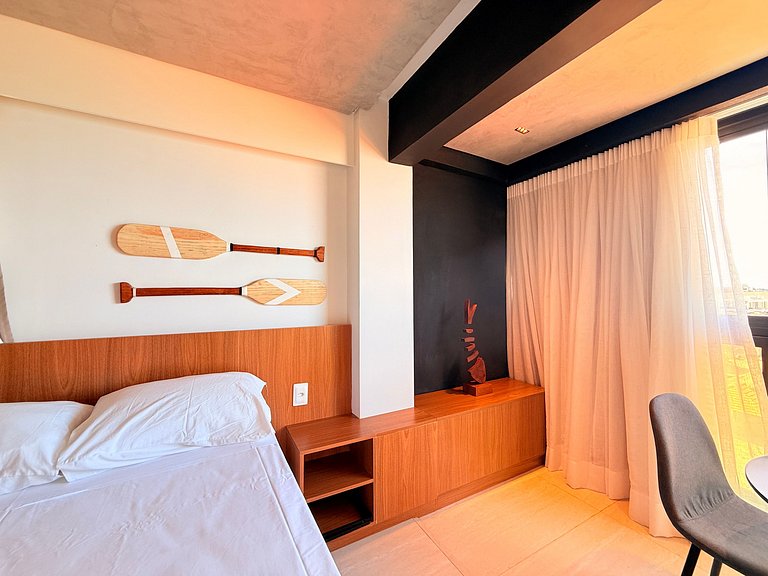 Equipado e Moderno no Prime Beach Pé na Areia