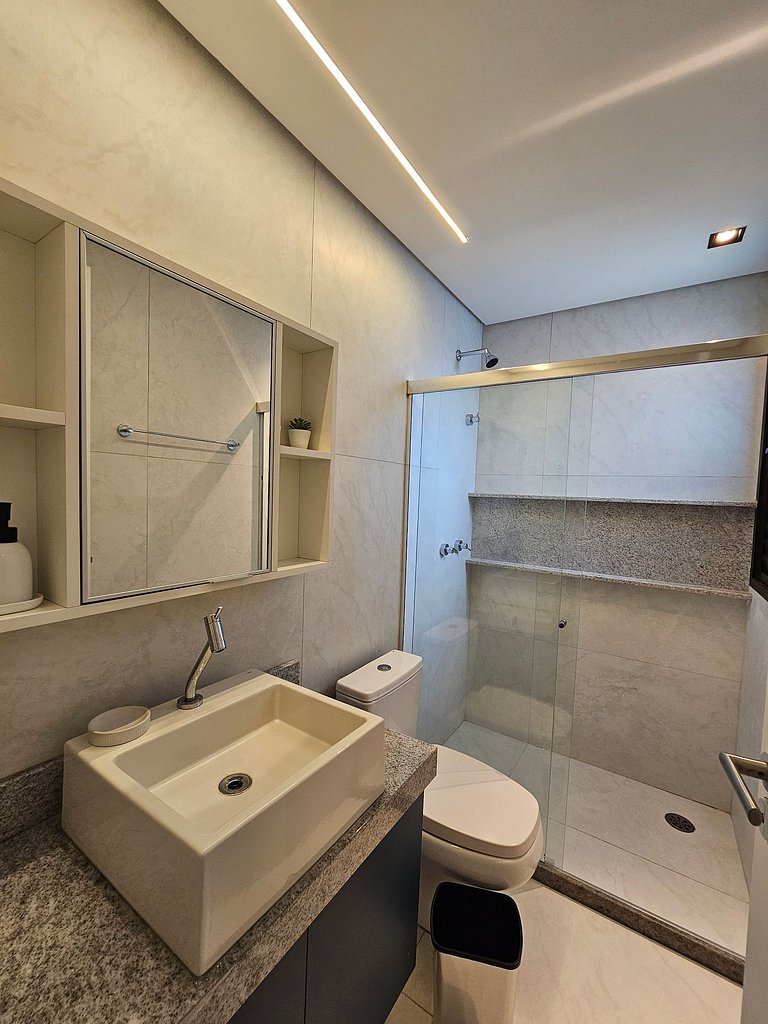 2 Quartos Luxo no Beach Class Summer #101F