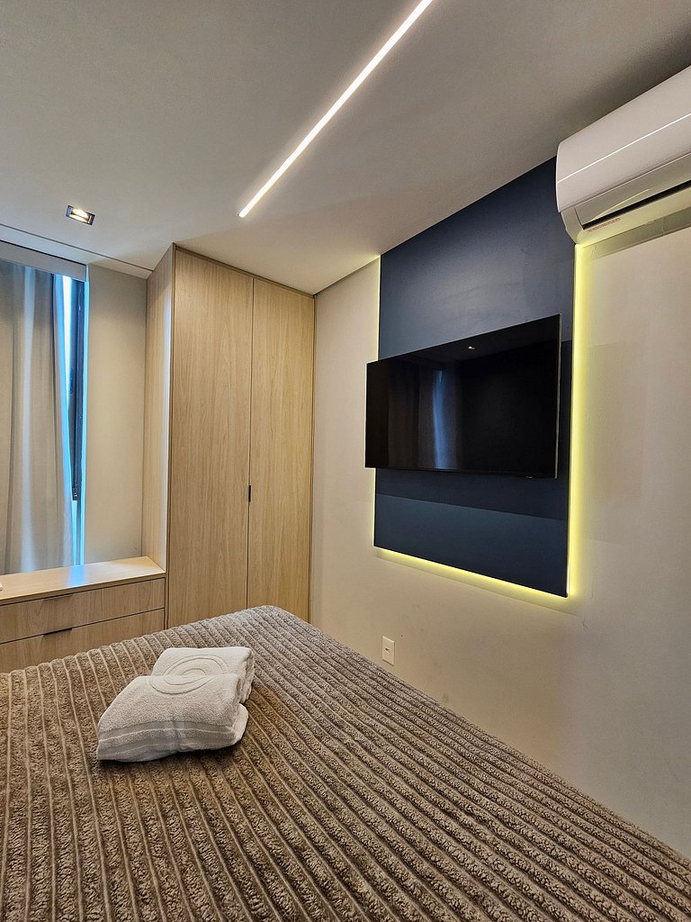 2 Quartos Luxo no Beach Class Summer #101F