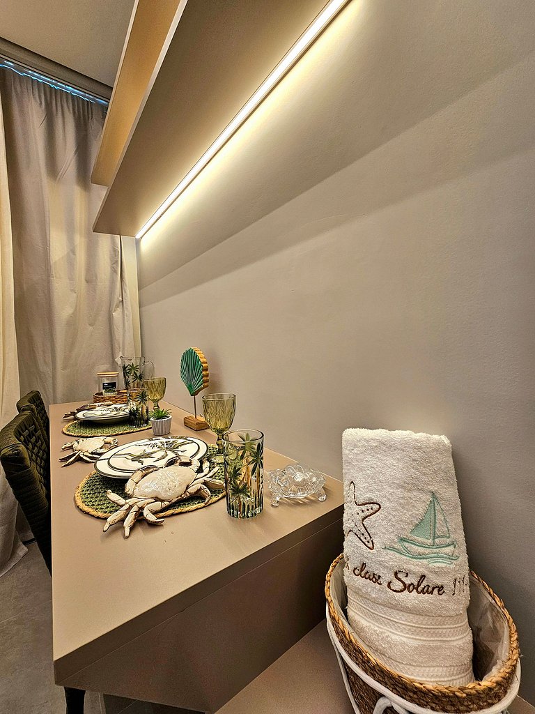 Luxo com varanda gourmet no BC Solare #111D