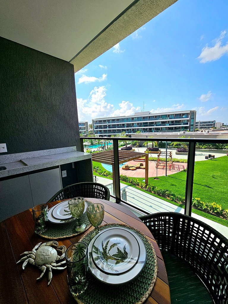Luxo com varanda gourmet no BC Solare #111D