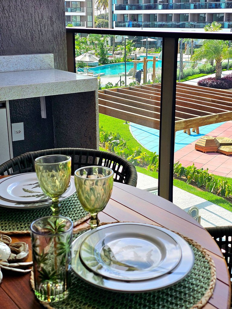 Luxo com varanda gourmet no BC Solare #111D