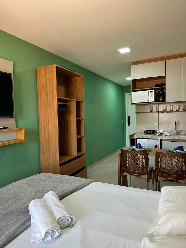 Confortável Flat no melhor trecho de Tamandaré