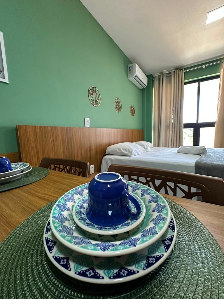 Confortável Flat no melhor trecho de Tamandaré
