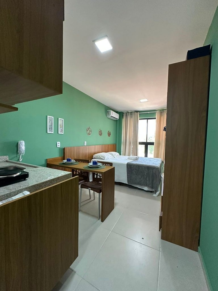 Confortável Flat no melhor trecho de Tamandaré