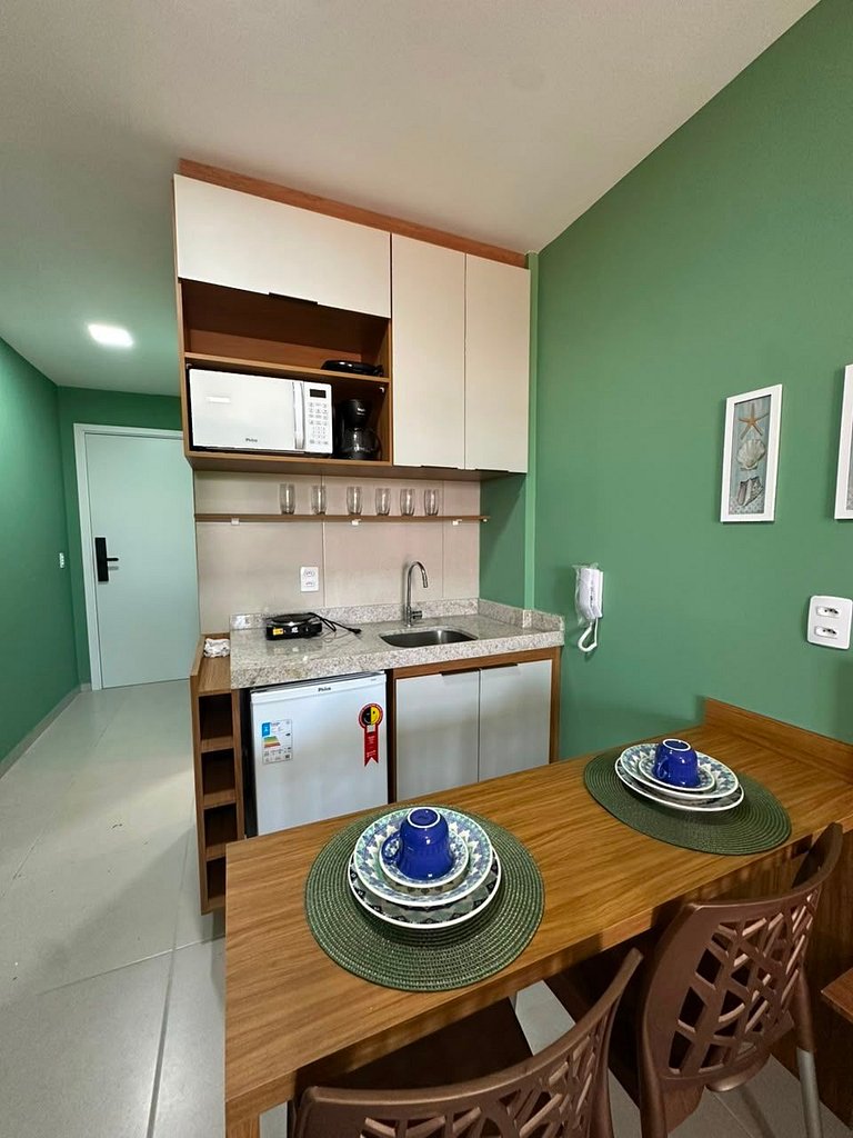 Confortável Flat no melhor trecho de Tamandaré