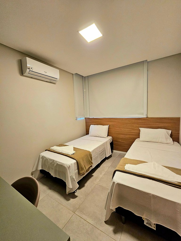 Luxuoso e equipado 3q térreo no Cupe Beach Living.