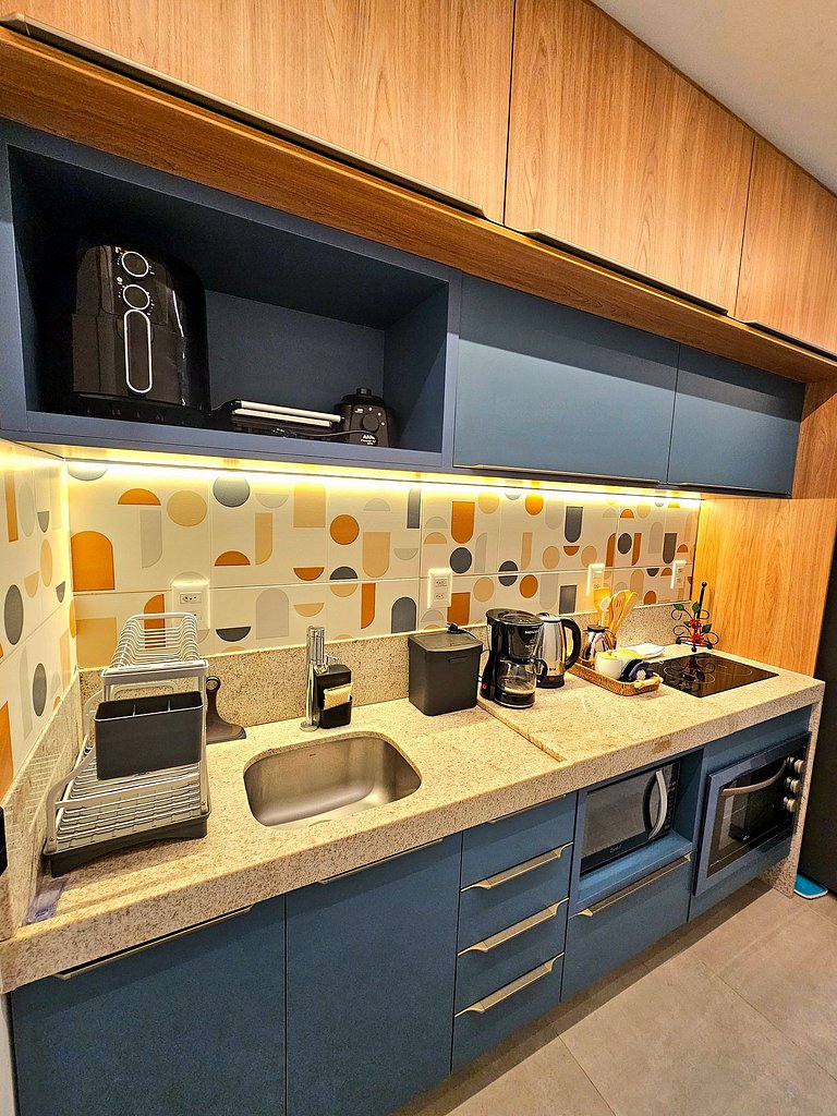 Luxo com varanda gourmet no BC Solare #114B