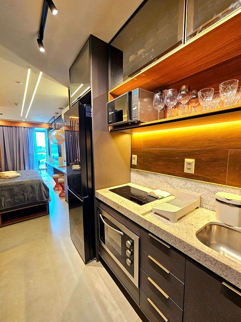 Luxo Supremo c/ varanda gourmet no BC Solare #302C