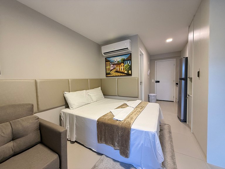 Luxuoso Flat no melhor bloco Galápagos Carneiros