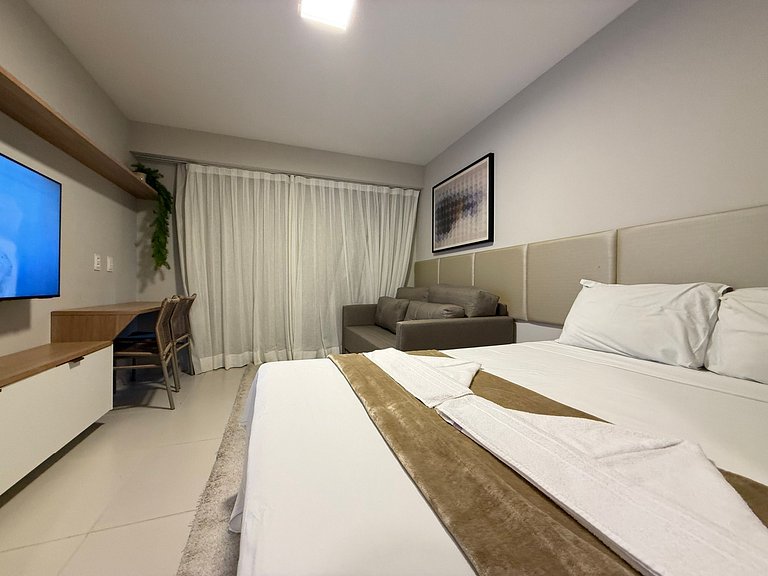 Luxuoso Flat no melhor bloco Galápagos Carneiros