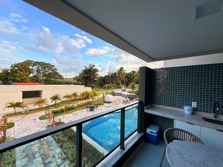 Luxuoso Flat no melhor bloco Galápagos Carneiros