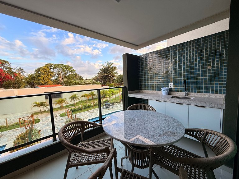 Luxuoso Flat no melhor bloco Galápagos Carneiros