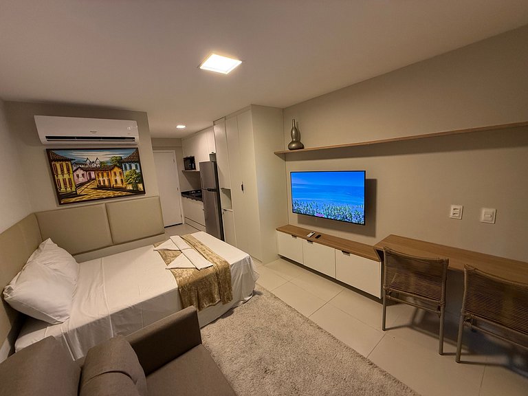 Luxuoso Flat no melhor bloco Galápagos Carneiros